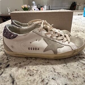 GOLDEN GOOSE
Leather Super-Star Sneakers